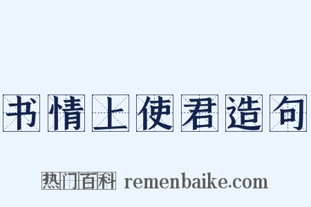 书情上使君造句是什么意思的图片